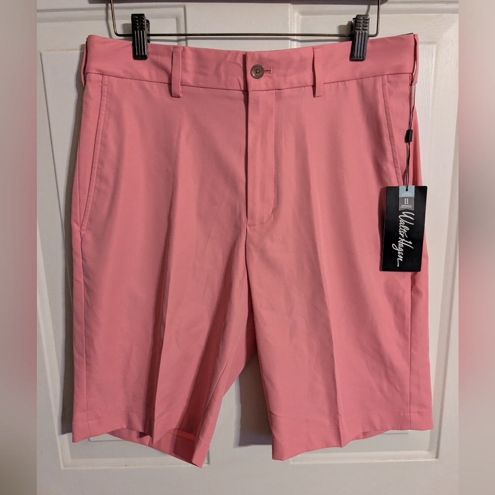 Walter Hagen Men's Flat Front Salmon Shorts